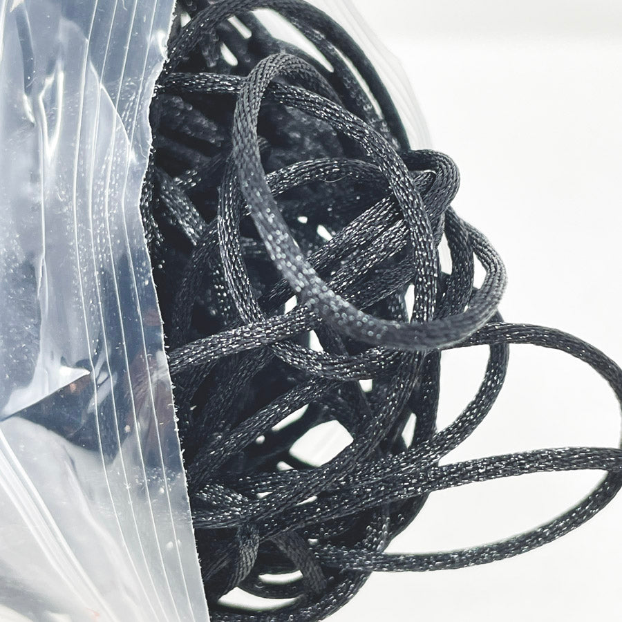 Bundle of Black 16" Rattail Cording