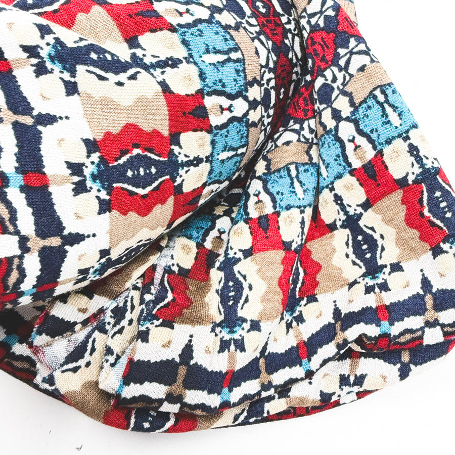 55" × 58" Polyester Jersey Knit – Abstract Southwestern Print