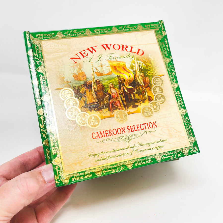 New World Cameroon Wood Cigar Box