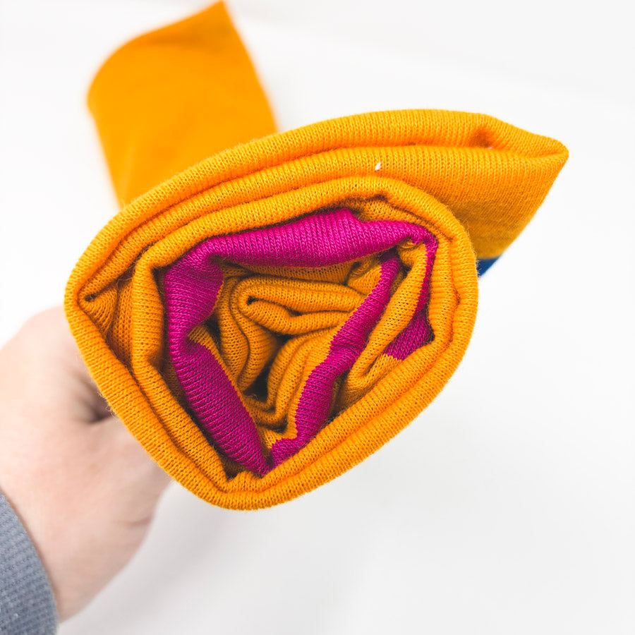 60" x 39" Cotton Spandex Jersey Knit Striped Fabric