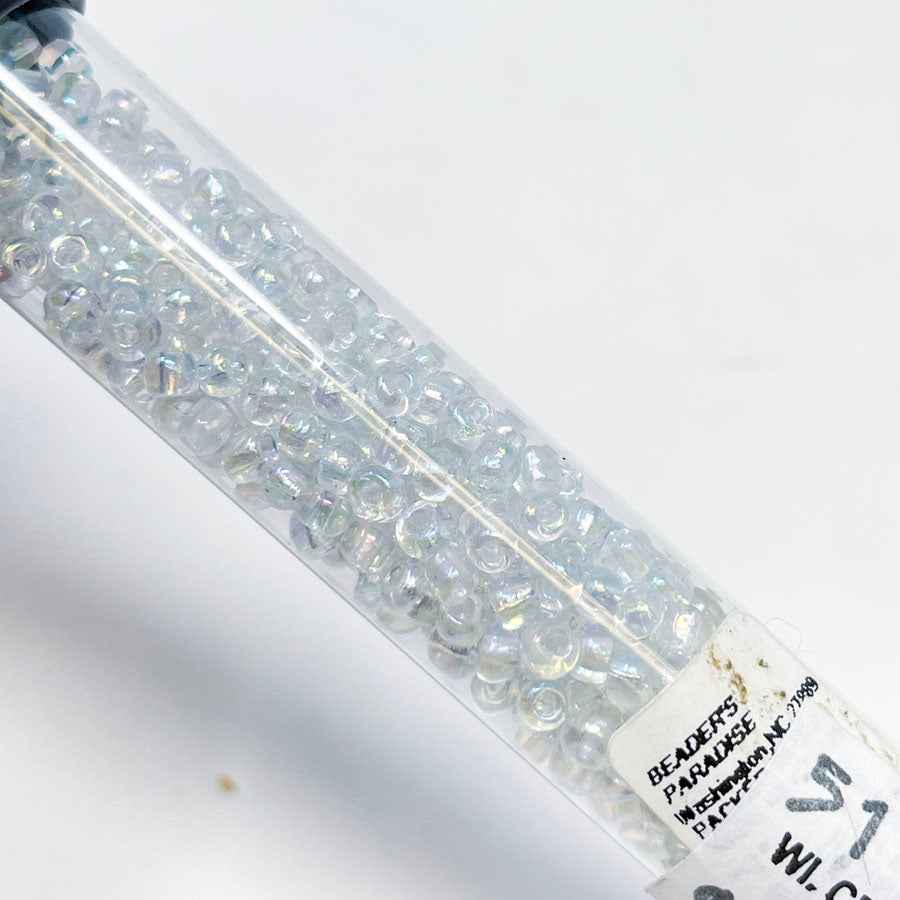 Vial of Clear Seed Beads