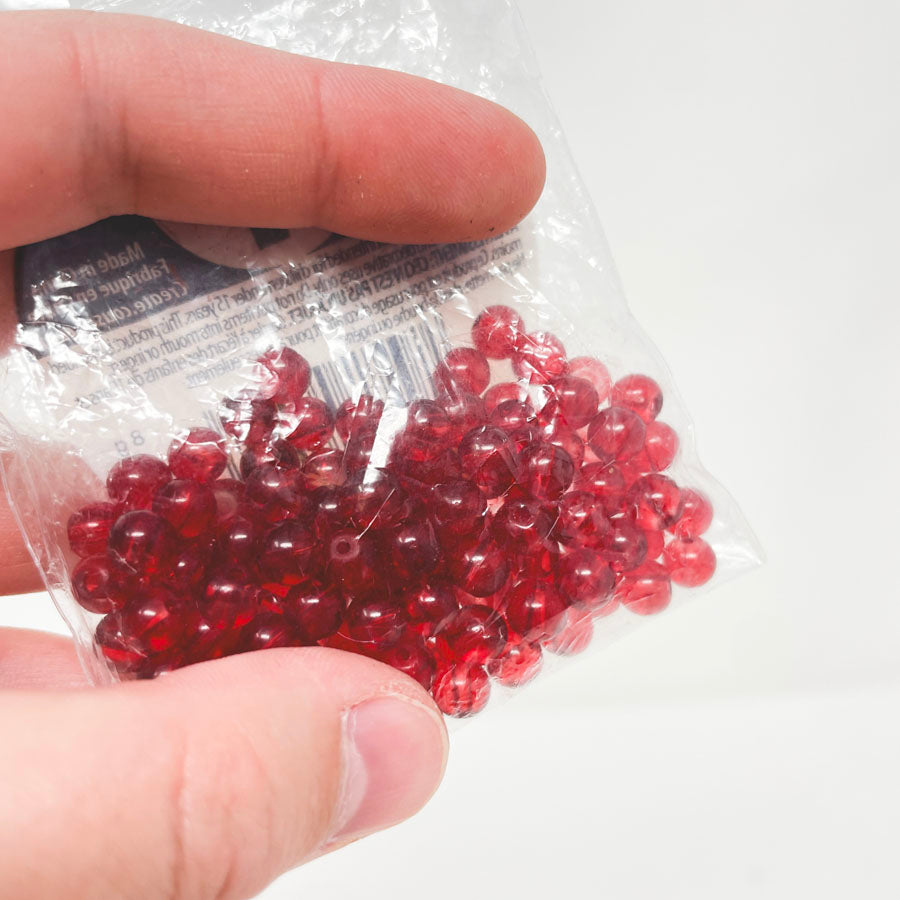 Red Glass Beads