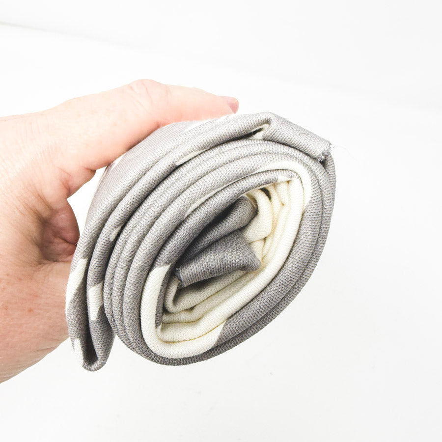 37" × 42" Grey Polar Bear Jersey Knit