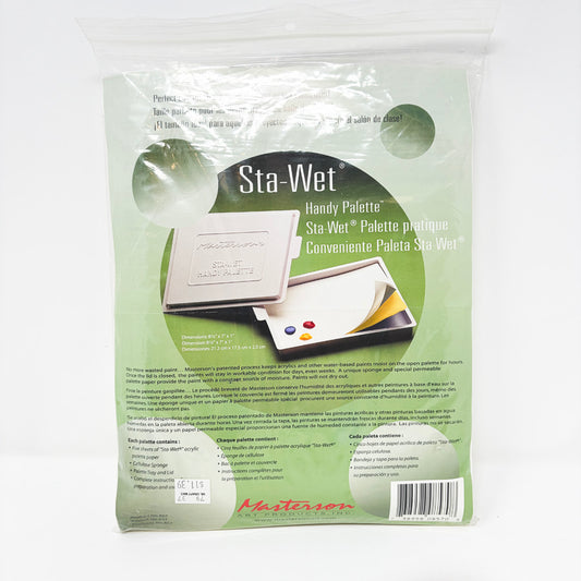 Masterson Sta-Wet Handy Palette - 7x8.5 in (no sponge)