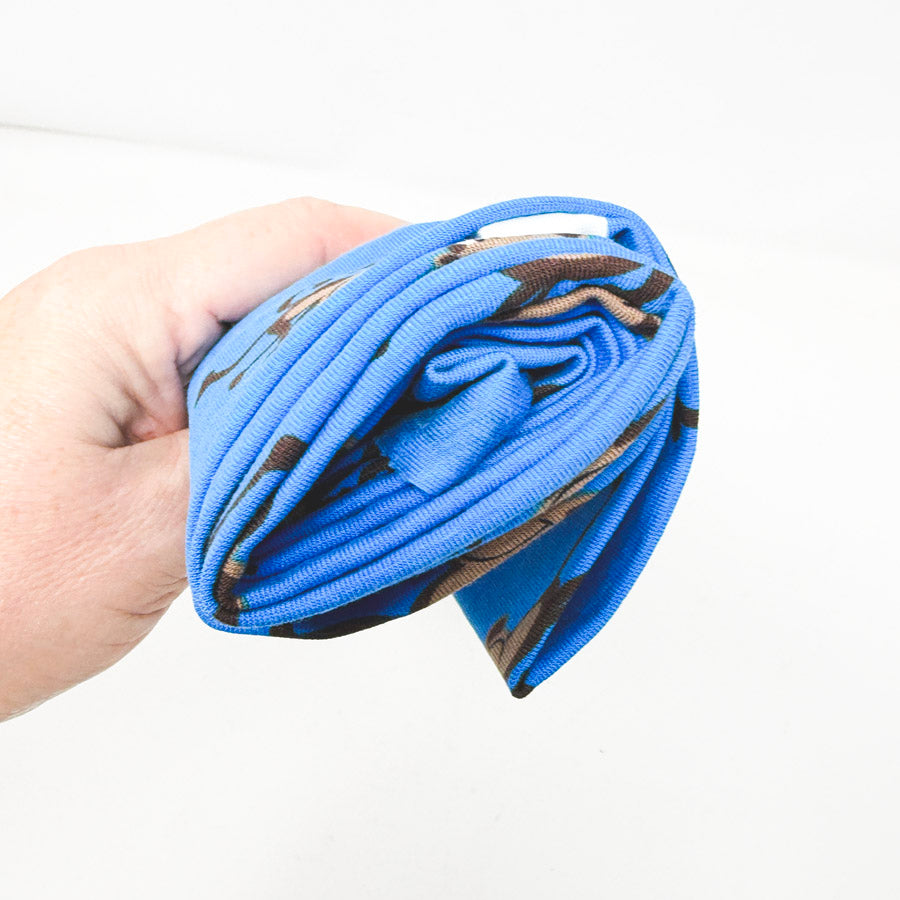 36" × 58" Blue Monkey Jersey Knit