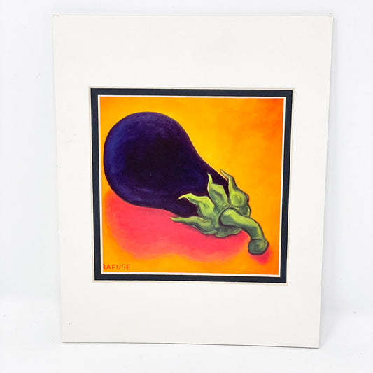 Matted Eggplant Art Print