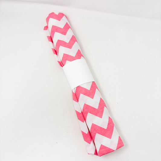 38" × 58" Pink Chevron Jersey Knit