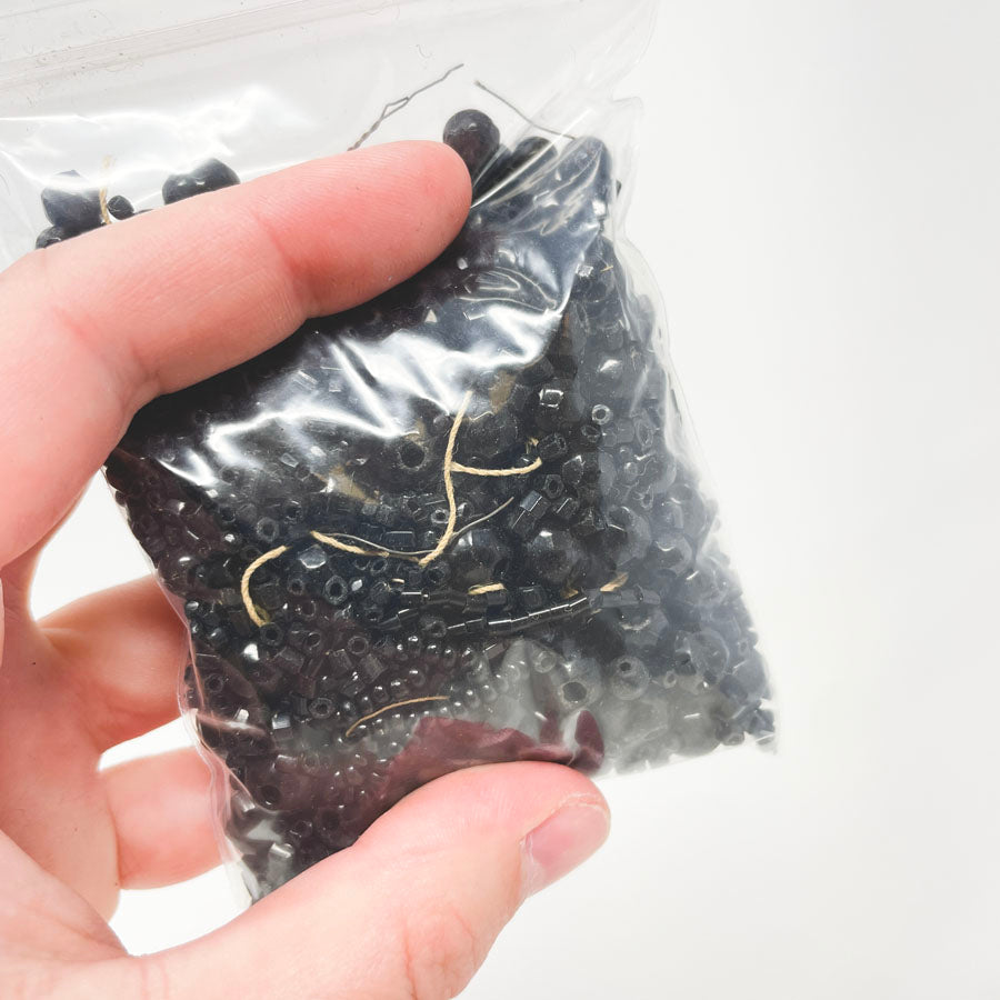 All Black Assorted Beads