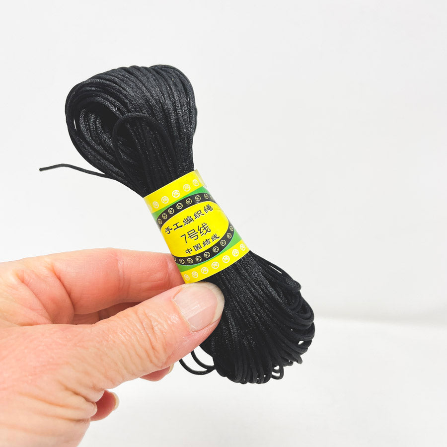 Black Satin Cord