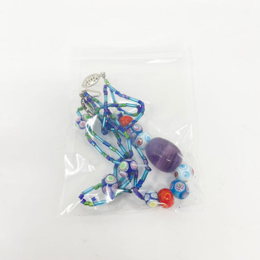 Stringed Colorful Glass Bead Mix