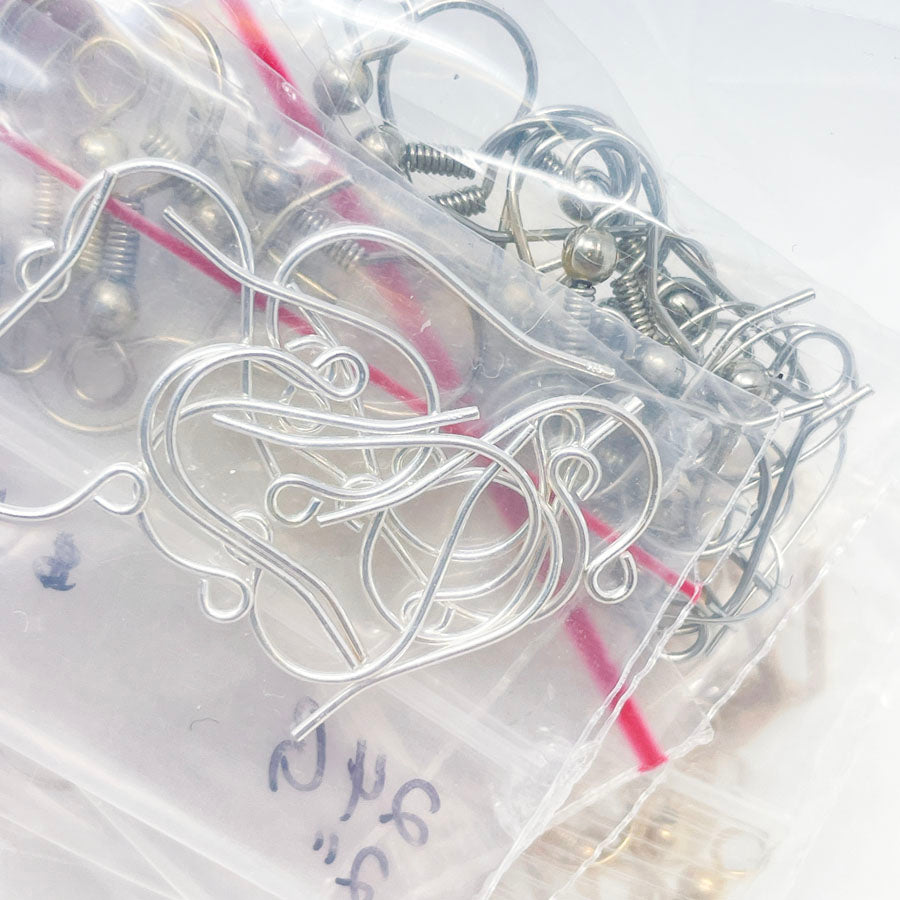 Bundle of Assorted Earring Forms & Backs