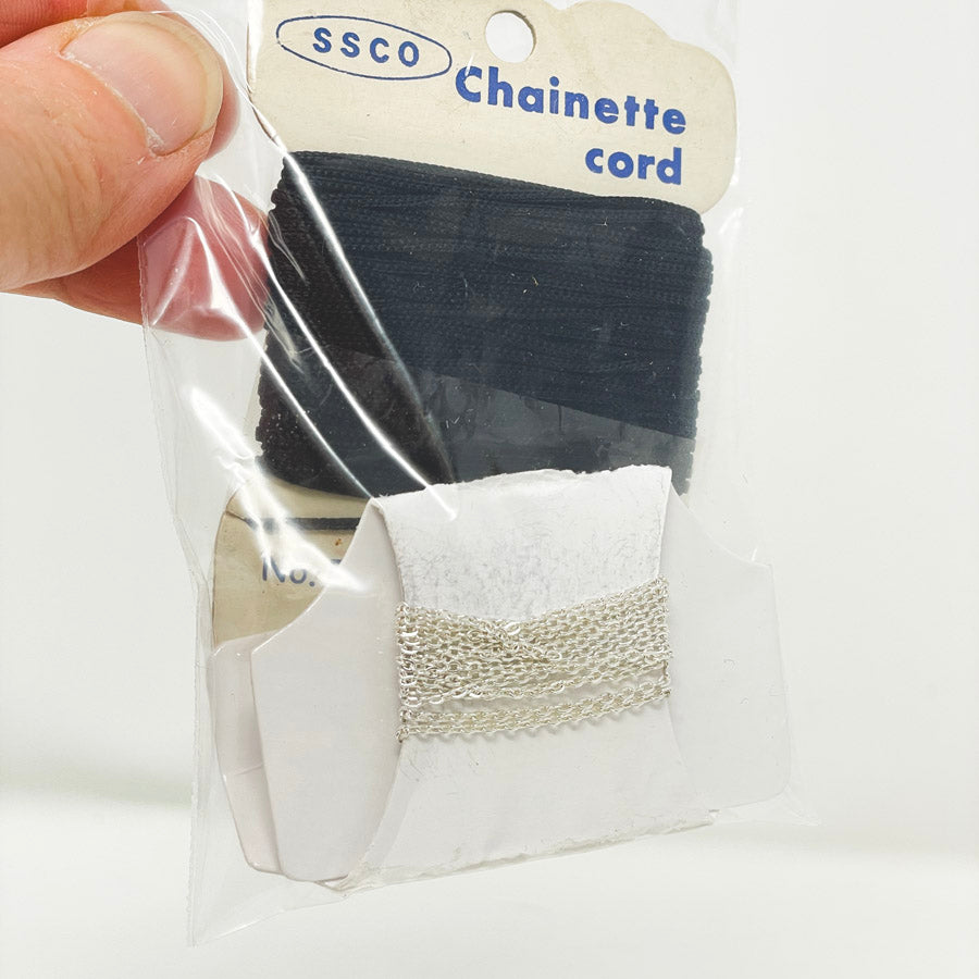 Black Chainette Cord and Chain Bundle