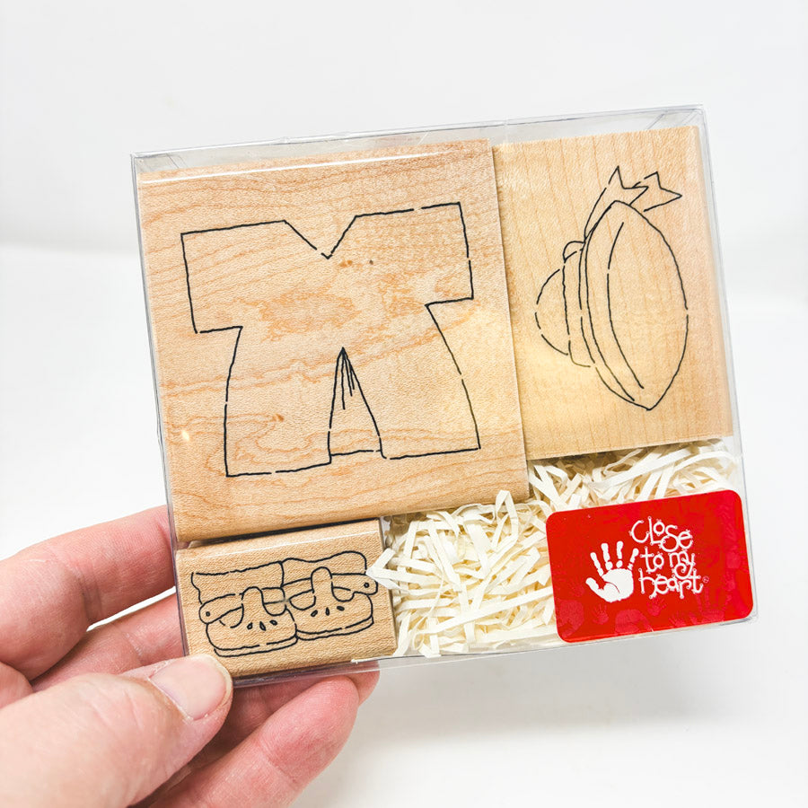 Character Builders – Close to My Heart Wood Back Rubber Stamps