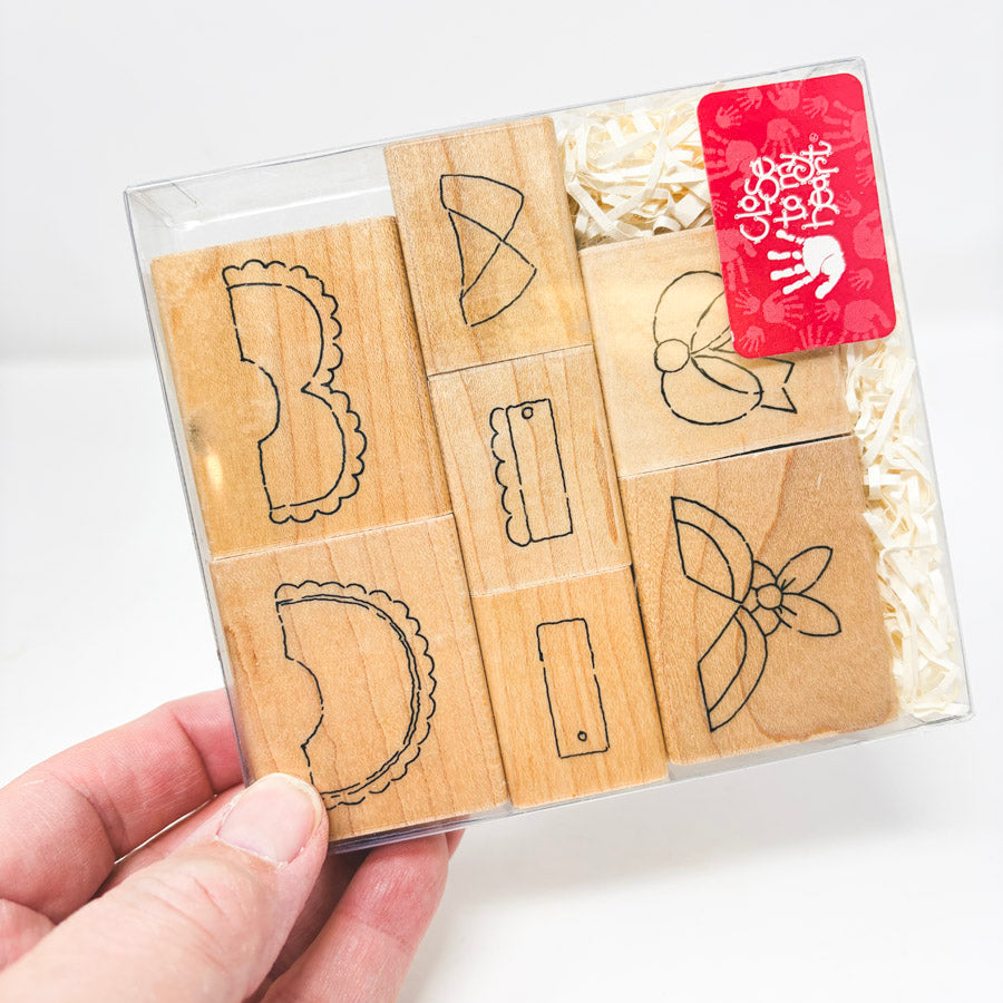 Character Builders – Close to My Heart Wood Back Rubber Stamps