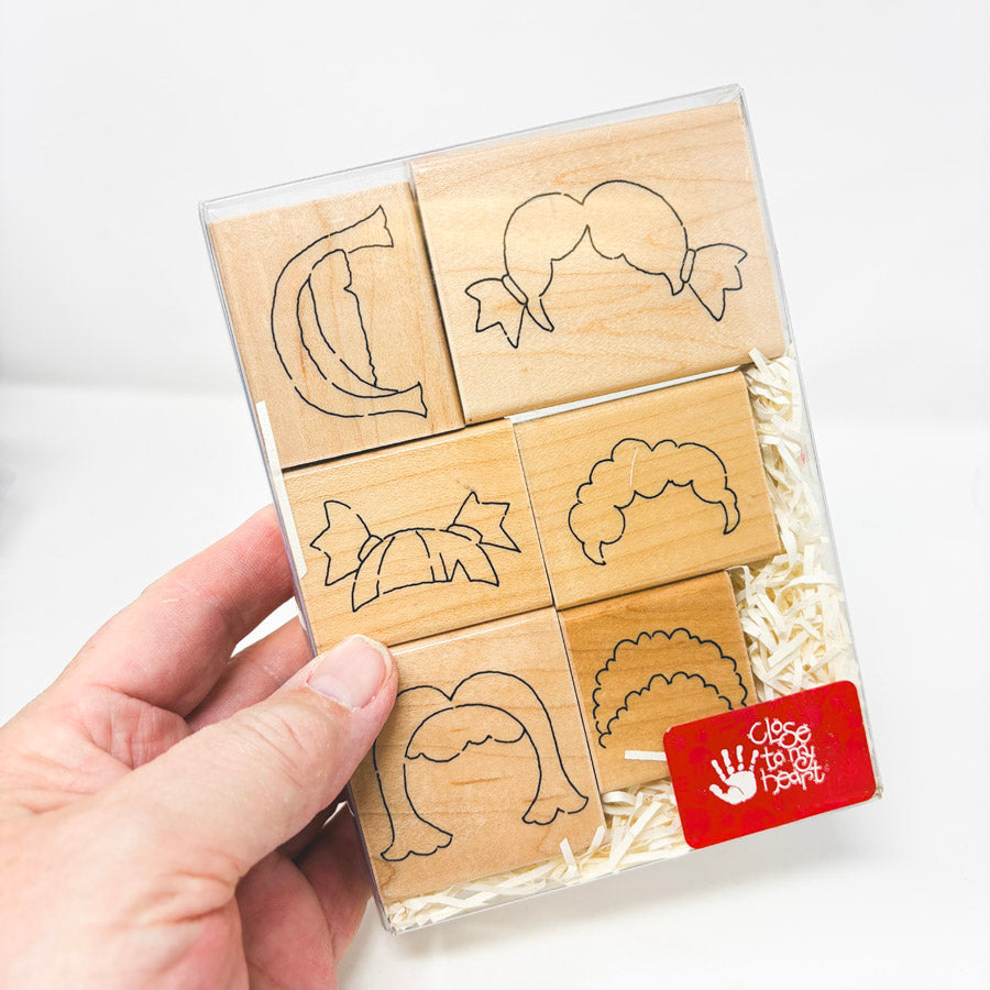 Character Builders – Close to My Heart Wood Back Rubber Stamps