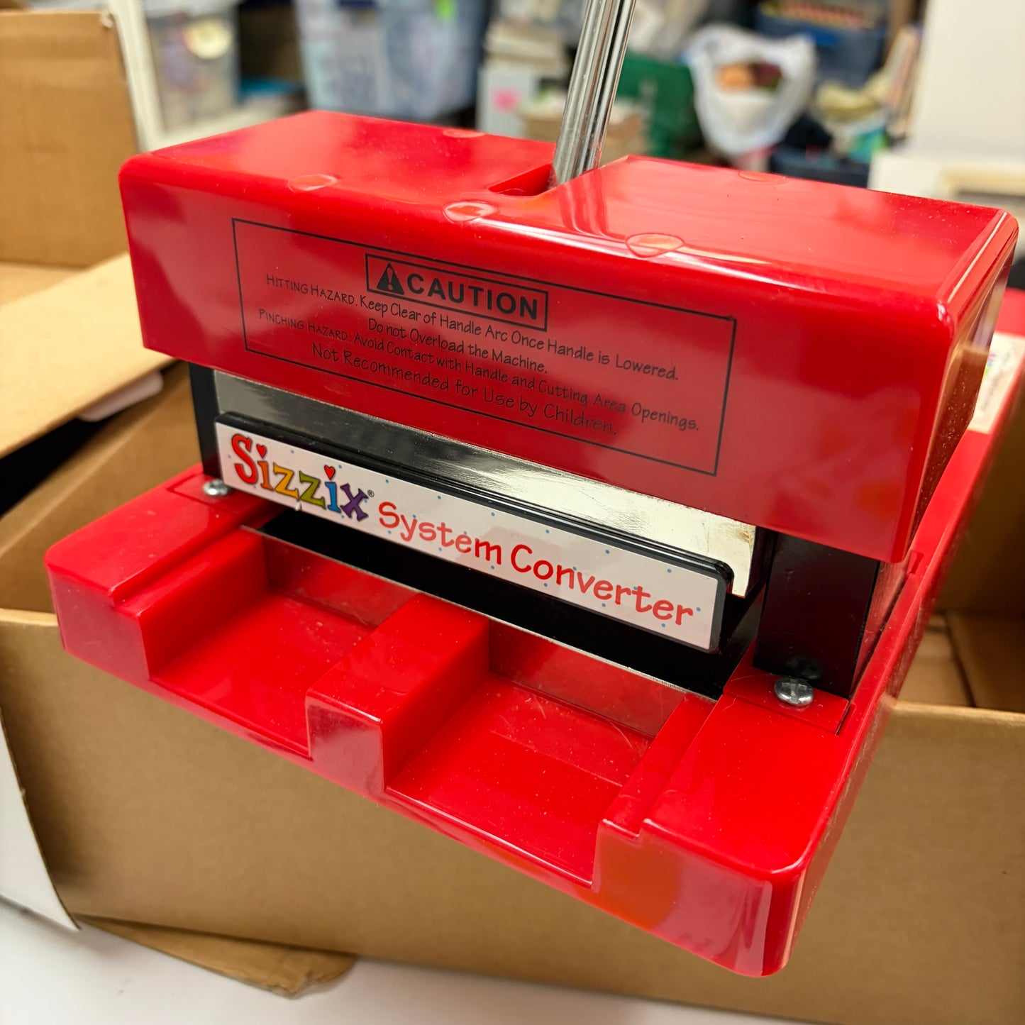 Sizzix Original Red Personal Die Cutting Machine with Converter