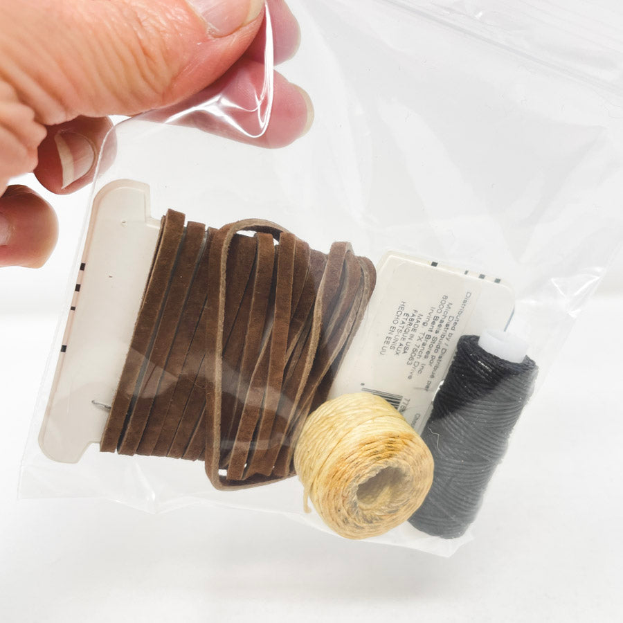 Suede and Natural Fiber Cord Bundle