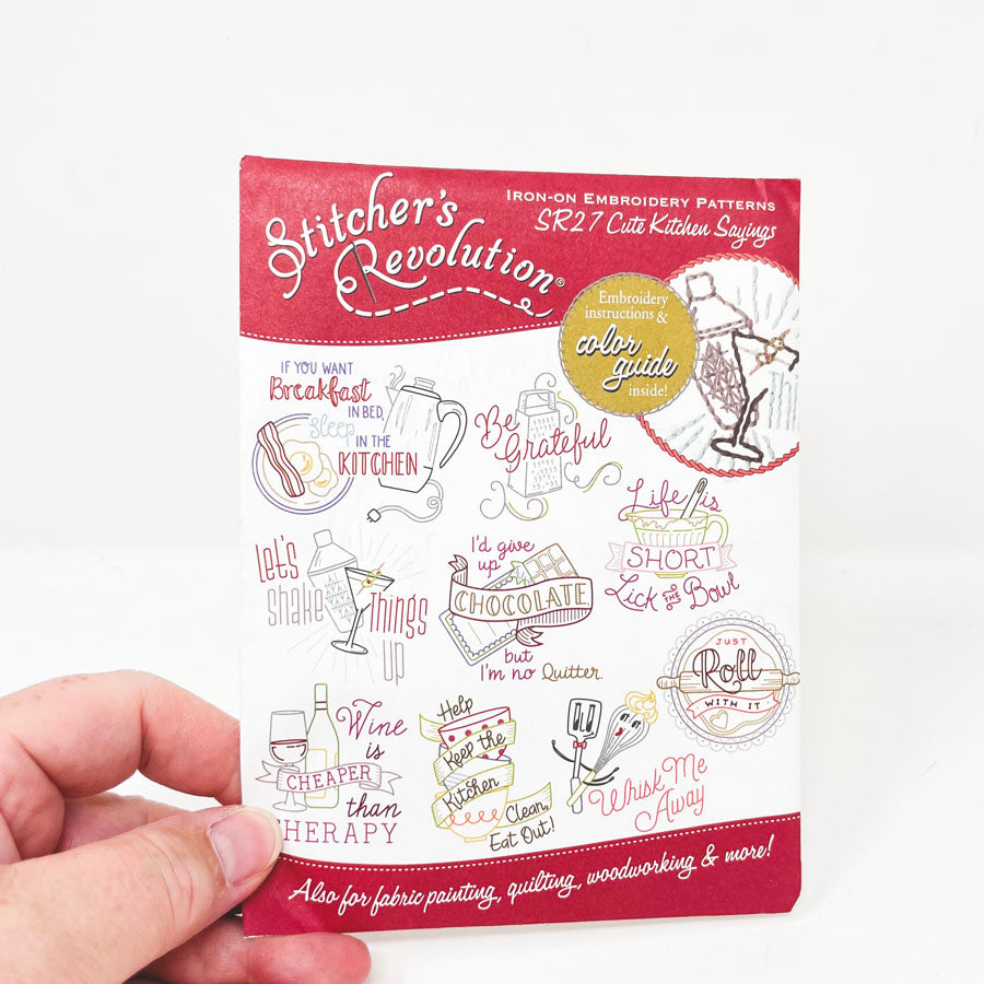 SR27 Cute Kitchen Saying - Stitcher's Revolution Iron-On Embroidery Pattern