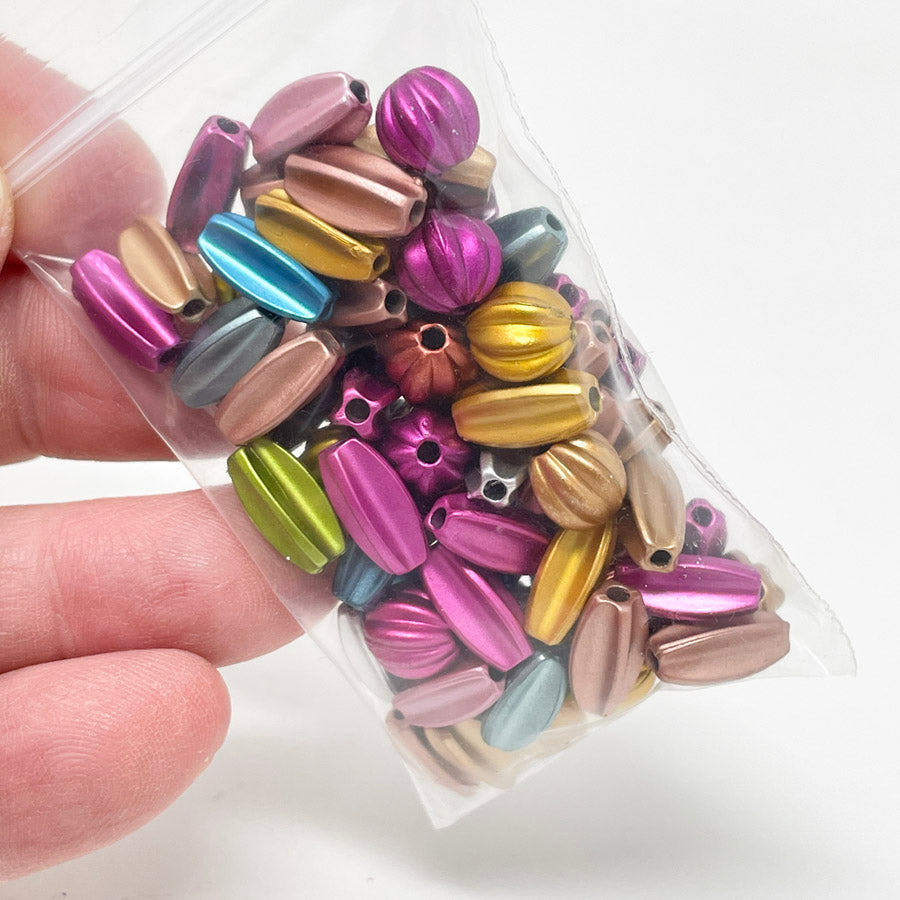 Matte Multicolor Beads