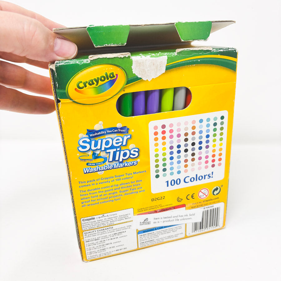 100 pc Crayola Super Tip Washable Markers (Partial)
