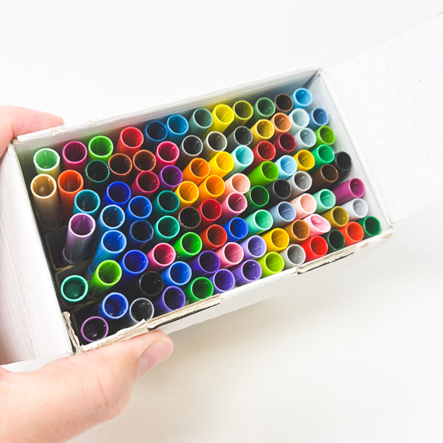 100 pc Crayola Super Tip Washable Markers (Partial)