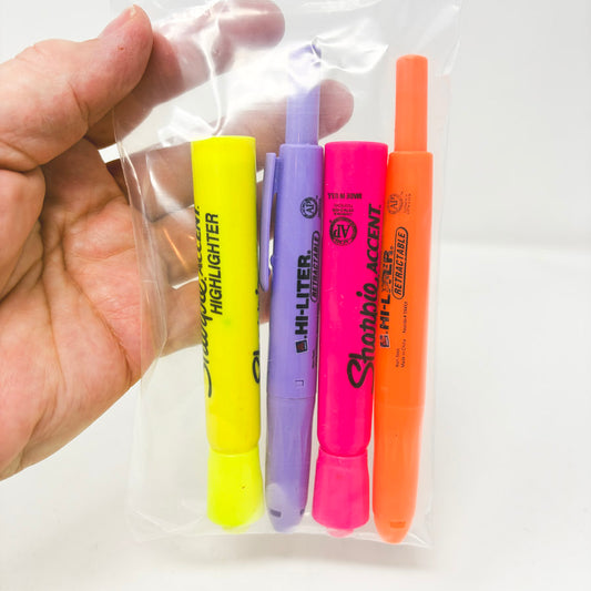 Sharpie Accent & HI-LITER Retractables Highlighters - Set of 4