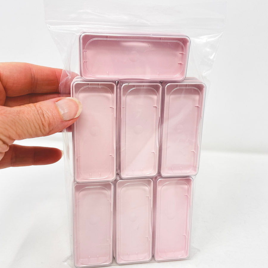 Eraser Pink Rectangle Plastic Box Bundle