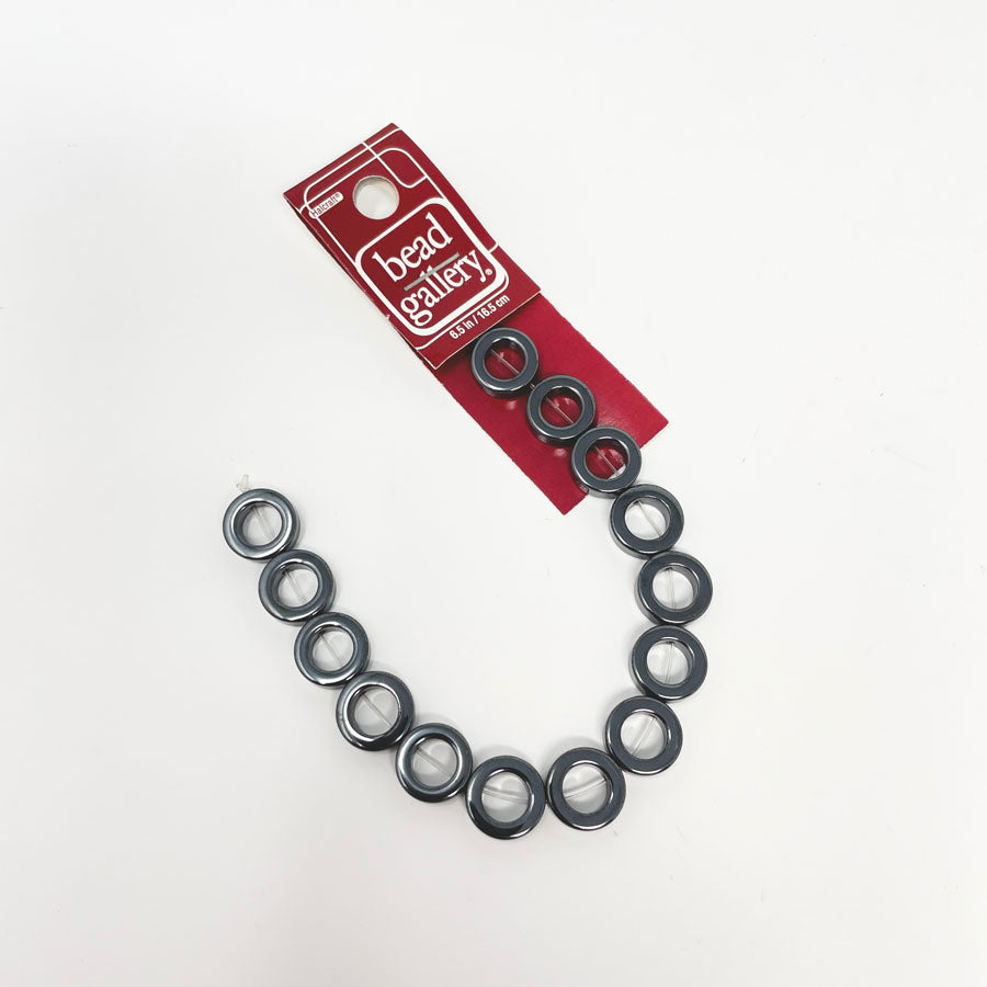 Bead Gallery Hematite 12mm Loop Beads