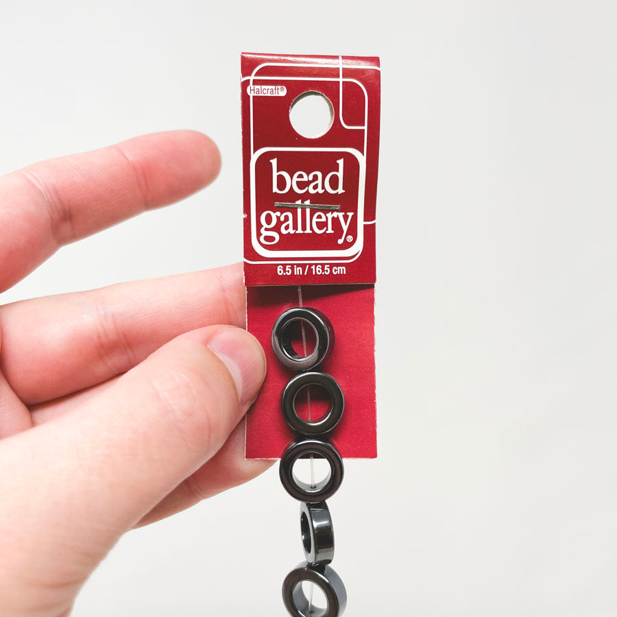 Bead Gallery Hematite 12mm Loop Beads