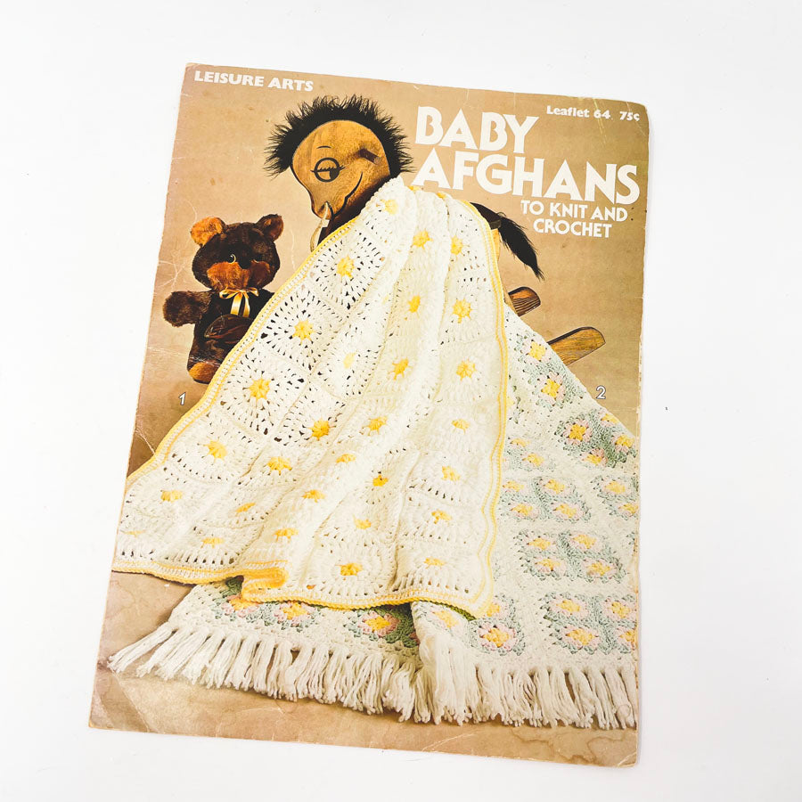 Leisure Arts Baby Afghans To Knit & Crochet Booklet