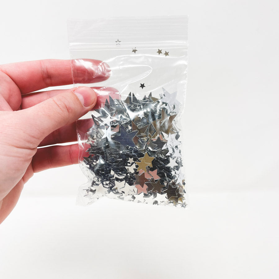 Silver Star Confetti
