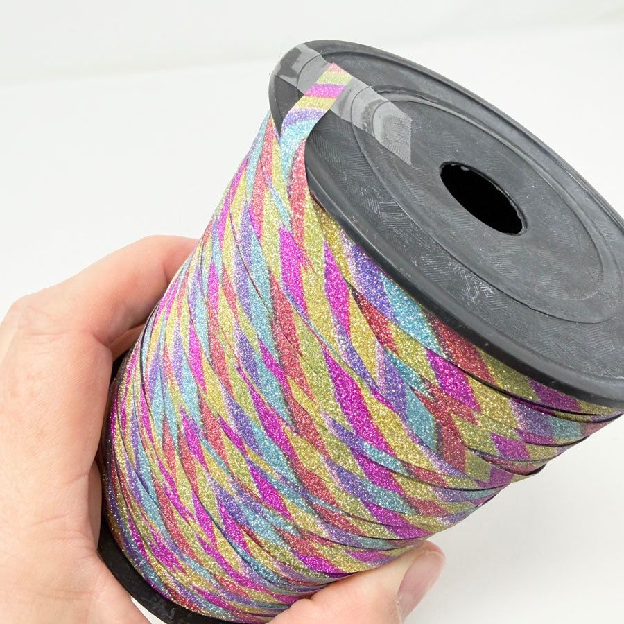 Holographic Curling Ribbon