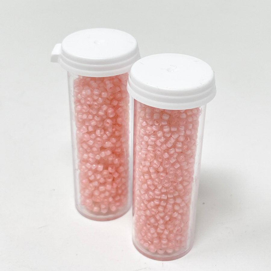 Pink Matte Translucent Seed Beads - 9g (1)