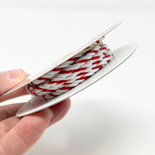 0.15" Celebrate It Red and White Twist Ribbon