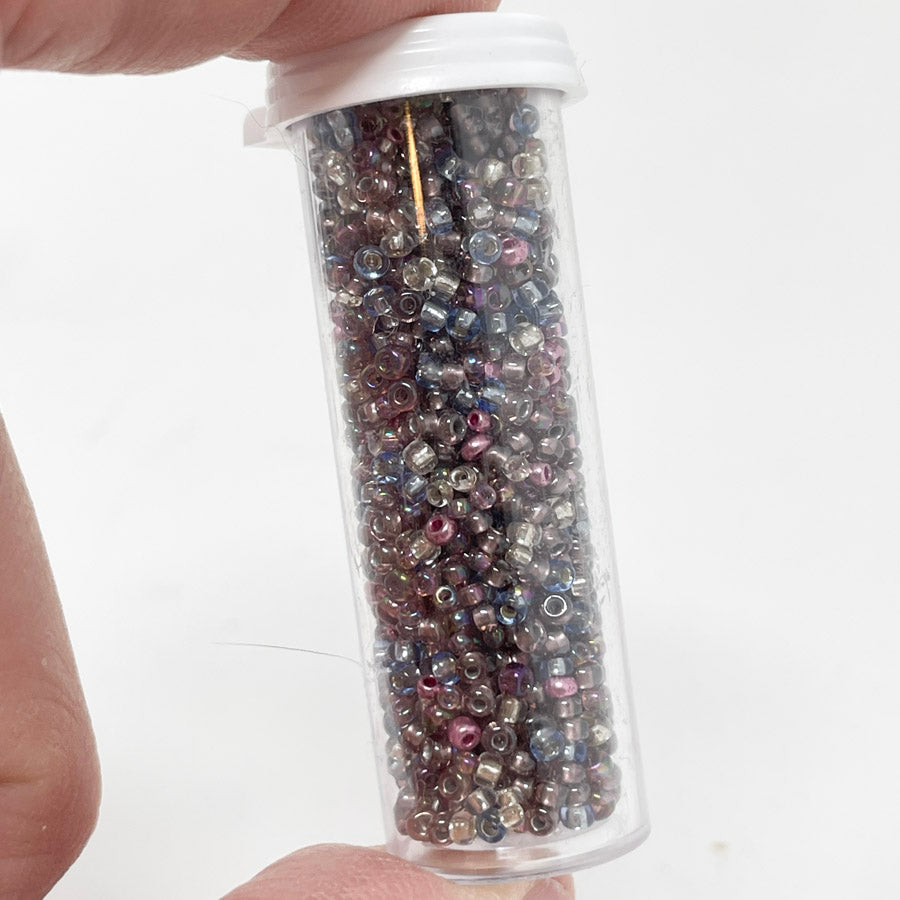Dusty Purples Mix Seed Beads - 11g