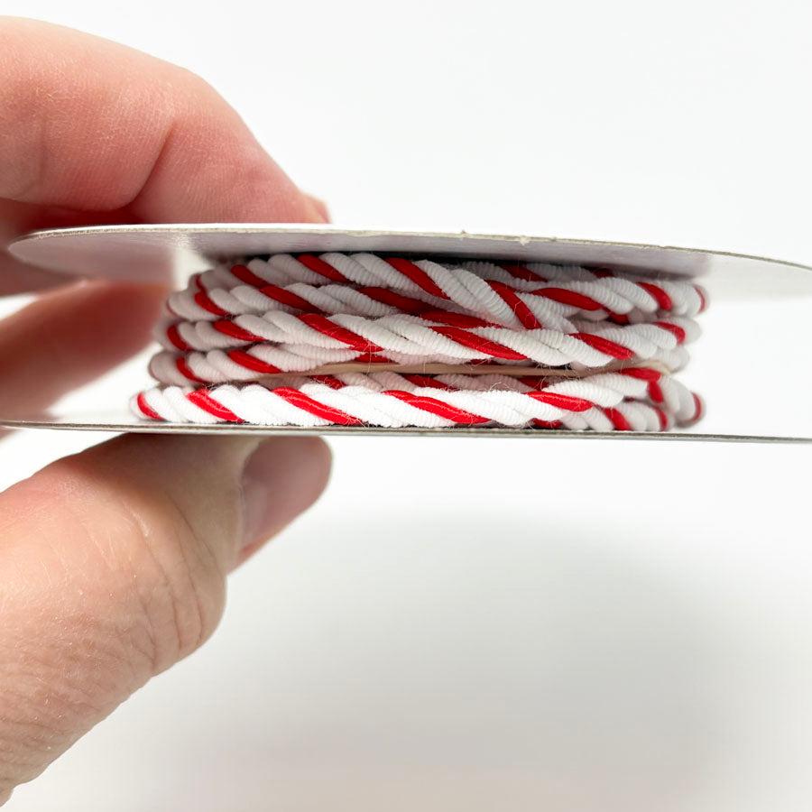 0.15" Celebrate It Red and White Twist Ribbon