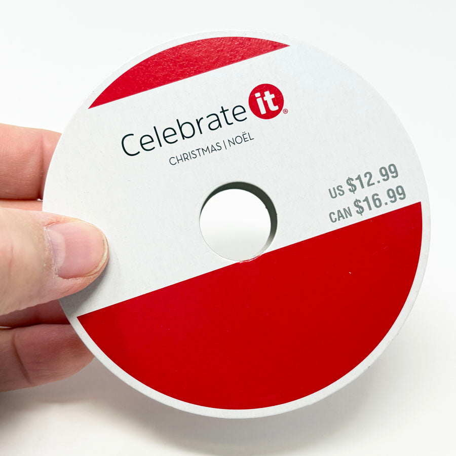 0.15" Celebrate It Red and White Twist Ribbon