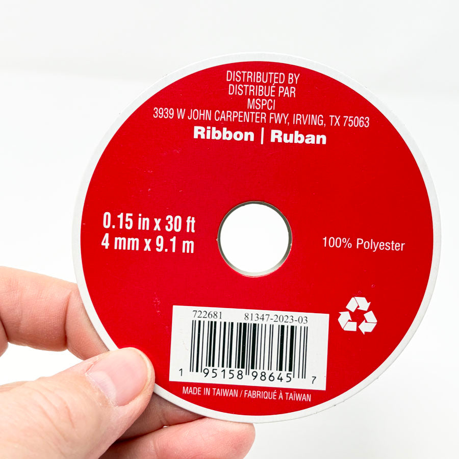 0.15" Celebrate It Red and White Twist Ribbon