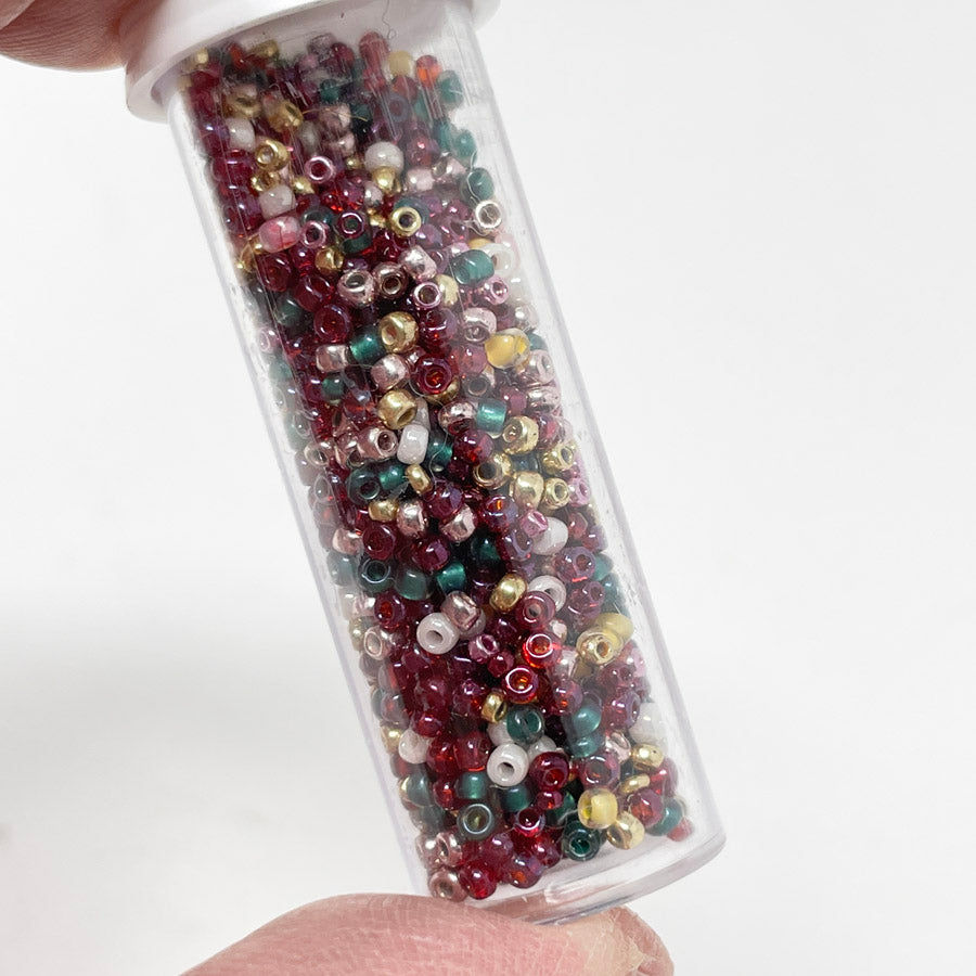 Floral Mixed Color Seed Bead Mix - 12g