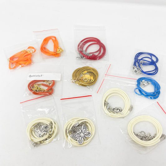 Cord and Clasp Bracelet Bundle Multicolor