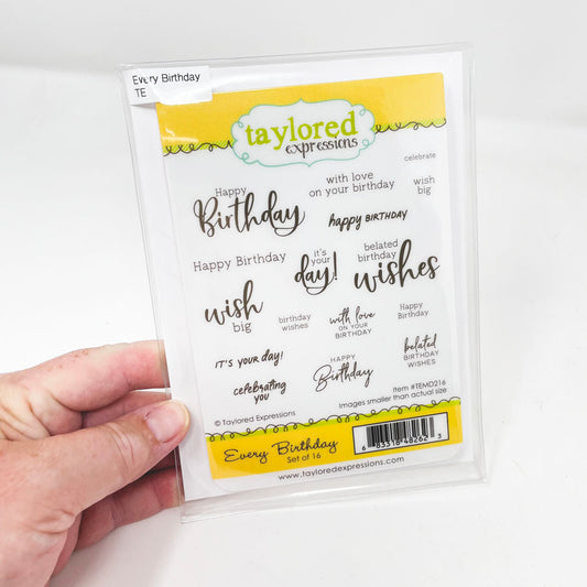 Every Birthday Stamp Set - Taylored Expressions