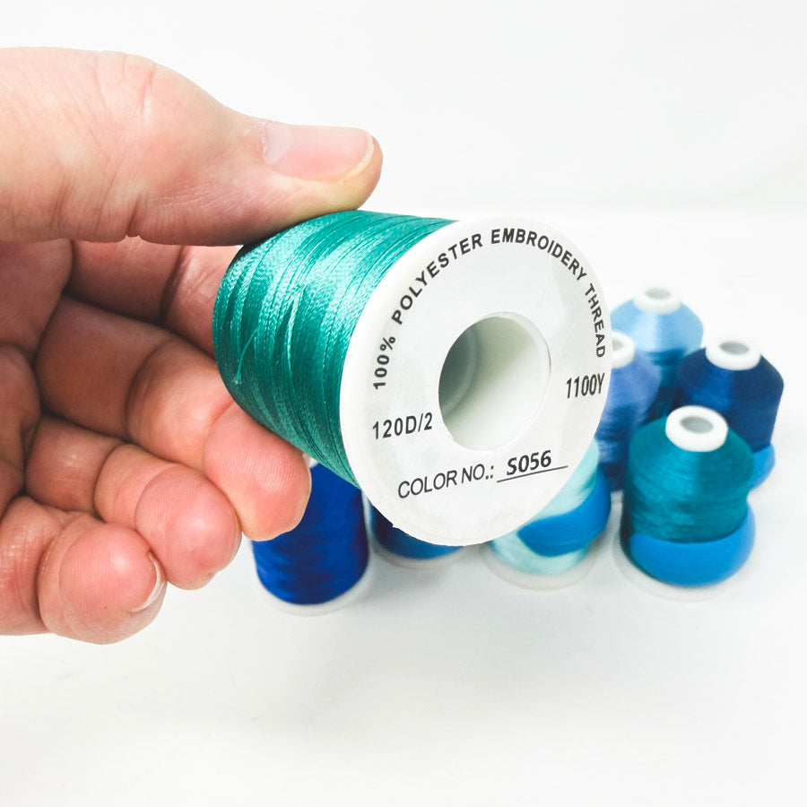 Blue Series – Polyester Embroidery Thread – 1100Y – 120D/2