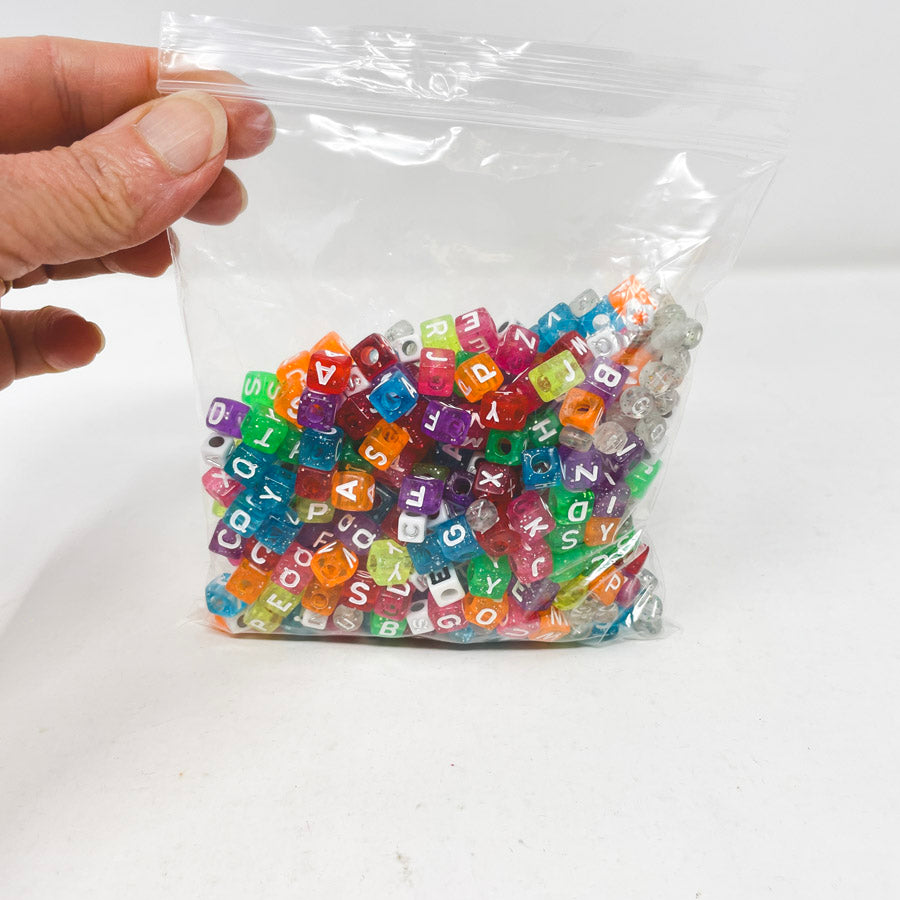 Colorful Plastic Letter Beads