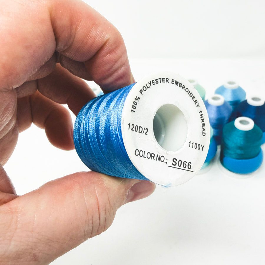 Blue Series – Polyester Embroidery Thread – 1100Y – 120D/2