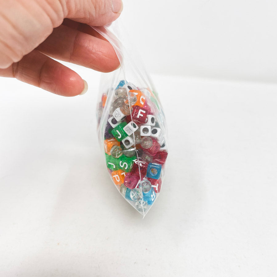 Colorful Plastic Letter Beads