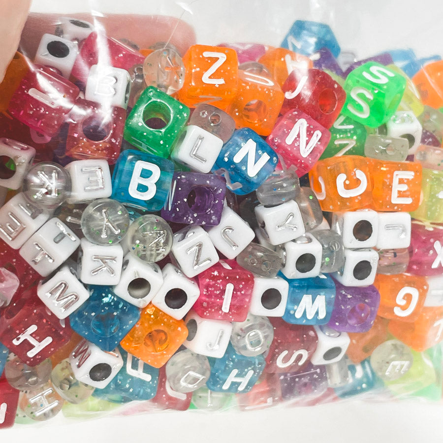 Colorful Plastic Letter Beads