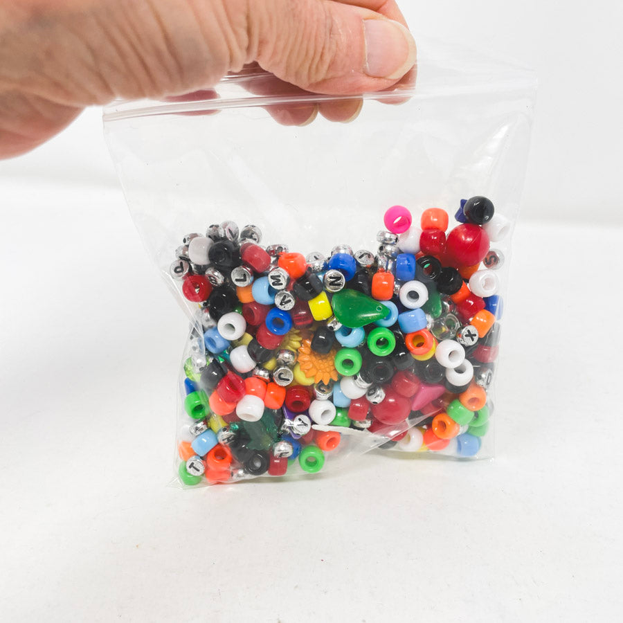 Rainbow Mix Plastic Beads