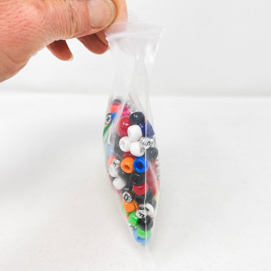 Rainbow Mix Plastic Beads