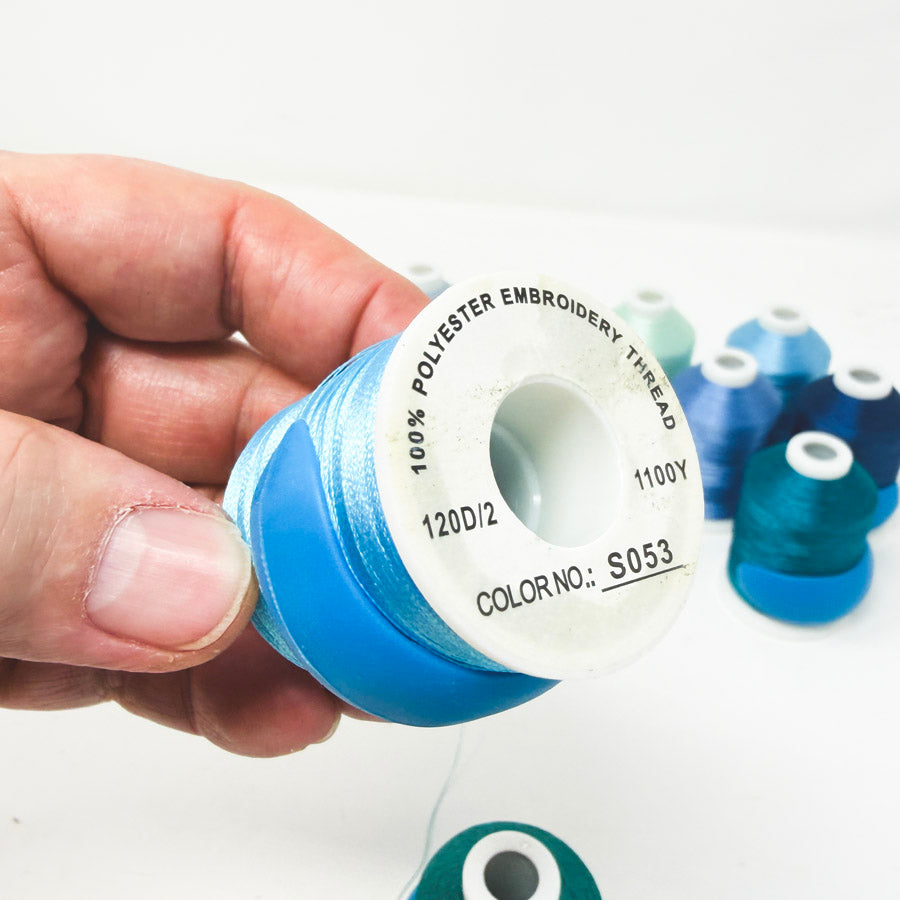 Blue Series – Polyester Embroidery Thread – 1100Y – 120D/2