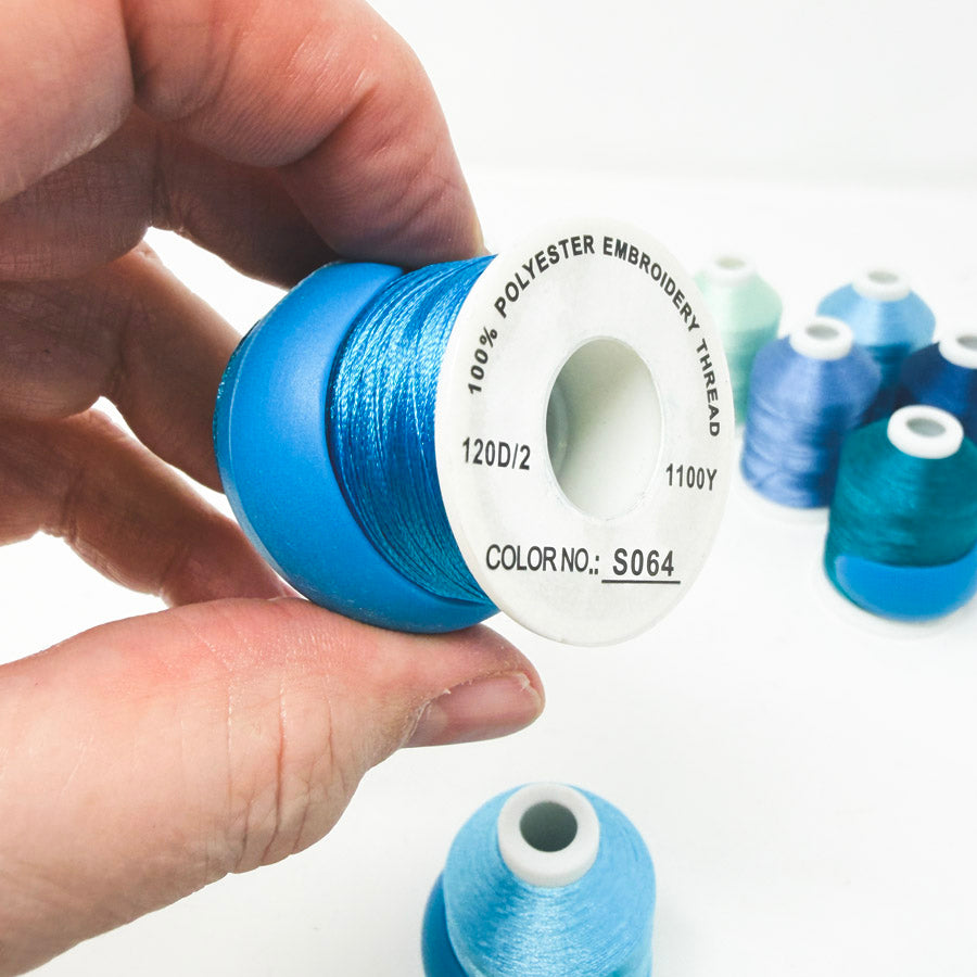 Blue Series – Polyester Embroidery Thread – 1100Y – 120D/2